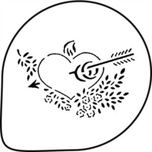 Трафарет для украшения торта "сердце" MASK136 от СП Контакт