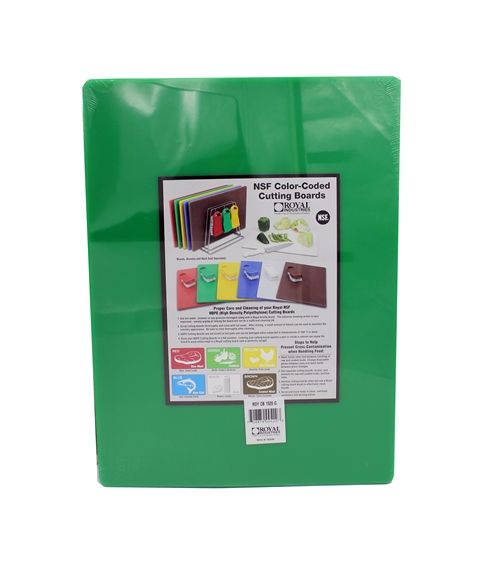 Доска пластиковая для нарезки 375×500х12,5мм зеленая ROY CB 1520 G от СП Контакт