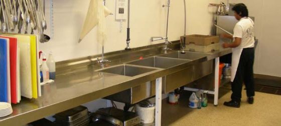 Моечная ванна: Правила мытья посуды в ресторане