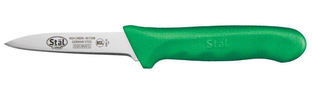 Набор ножей, 2шт, лезвие 8см (зелённая ручка) KWP-30G от СП Контакт