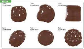 Форма для шоколада "ассорти конфеты" 11шт. Martellato 90-5104 от СП Контакт