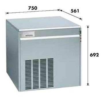 Льдогенератор  500кг/сутки чешуйчатый лёд Migel KF-600A от СП Контакт