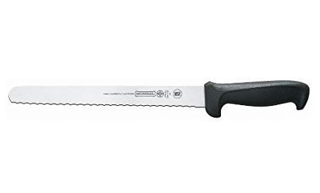 Нож для нарезки зубчатый край ручка черного цвета  10 " 5627-10Е от СП Контакт