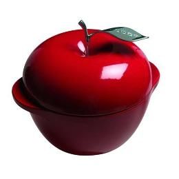 Кастрюля (в форме яблока)  2,8 л эмалированный чугун красного цвета диам.225мм Lodge Cast Iron E3AP40 от СП Контакт