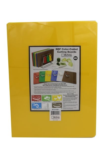 Доска пластиковая для нарезки 375×500х12,5мм желтая ROY CB 1520 Y от СП Контакт