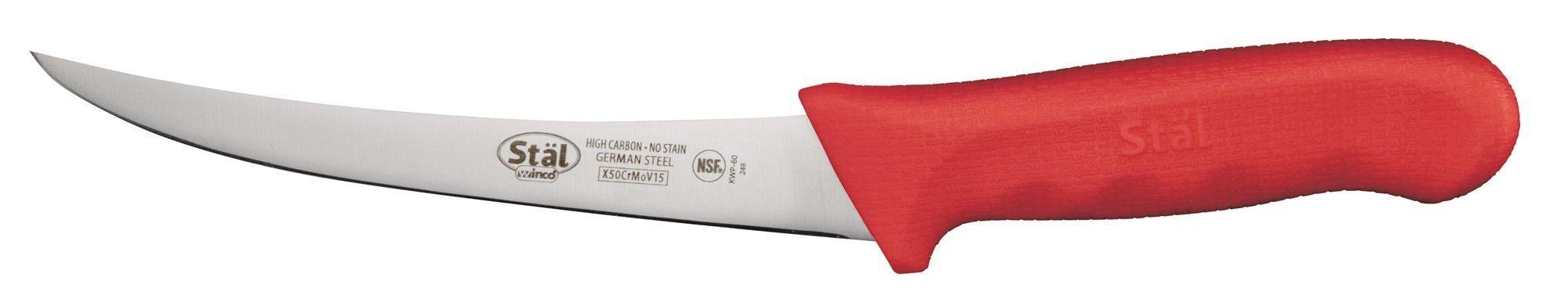 Нож для разделки мяса, лезвие 15см (красная ручка) KWP-60R от СП Контакт