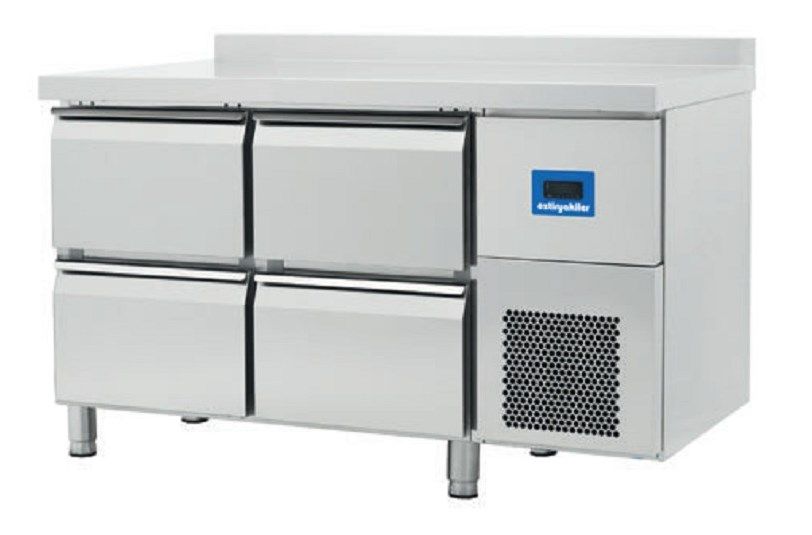 Стол холодильный с бортом, 4 выдвиджные ящика Ozti 72E3.37NMV.02 от СП Контакт