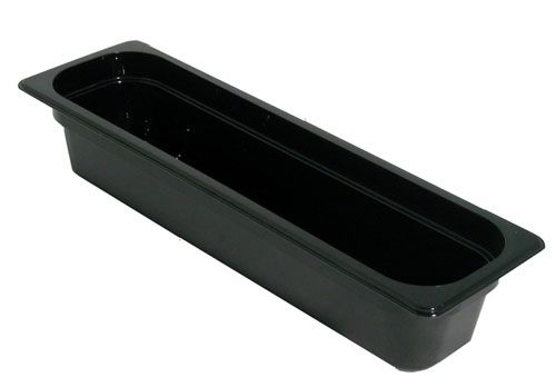 Гастроемкость GN1/2 long, h=65 поликарбонат черный  Cambro