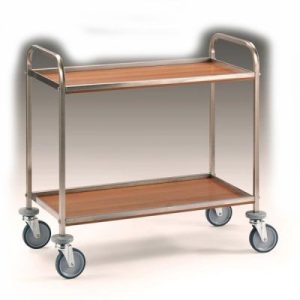 Trolley with n.2 shelves