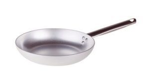 Low aluminium saute pan with 1 handle