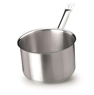 High casserole with one tubolar handle,