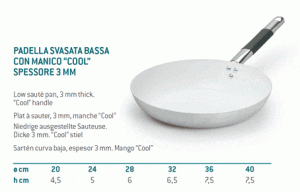 B-Ceramik ivory low saut? pan