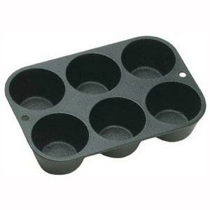 Форма для випікання маффінів 6шт., чавунна 185х130мм Lodge Cast Iron