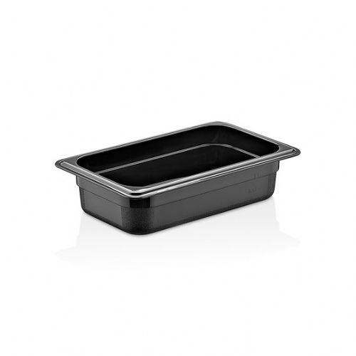 Ємність гастрономічна пластик.чорна   GN 1/4 h=65 мм GastroPlast GNP-1465BL