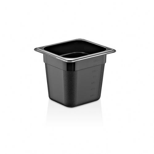 PC Food Pan, Sixth x 6″ BLACK