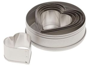Plain Heart Cutter Set