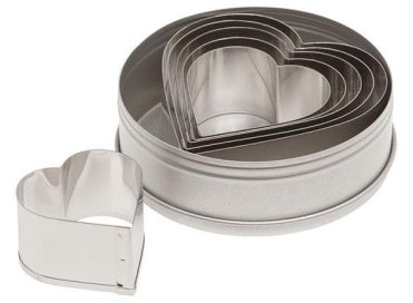 Plain Heart Cutter Set