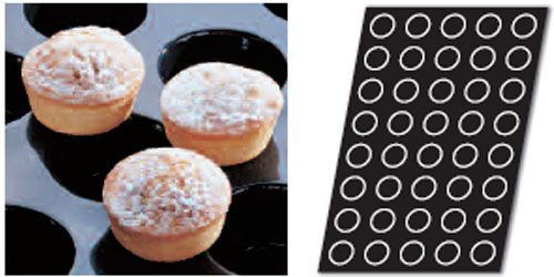 Flexible pastry tray, 40 mini muffins