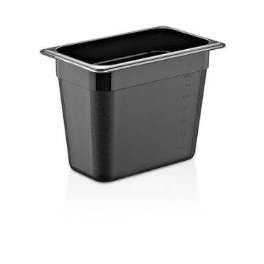 PC Food Pan, Third x 8″ BLACK