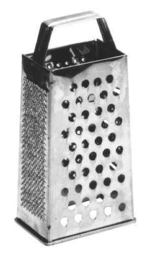 Tapered s/s four-sided grater