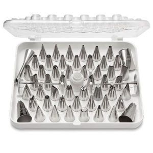 55-piece decorating tube set