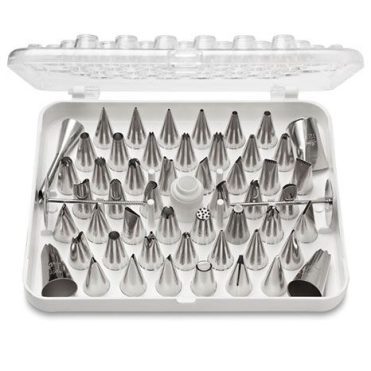 55-piece decorating tube set