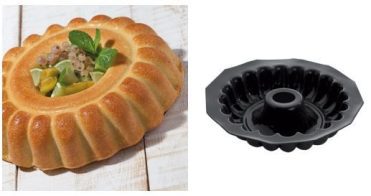 Flexible pastry mould, Savariane Shape