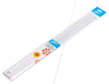 Floral Wire, 26gug, White (50pcs)