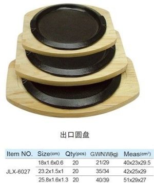 Cast Iron Plate, Round