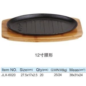 Cast Iron Plate, Oval