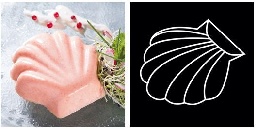 Flexible pastry mould, 12 scallops