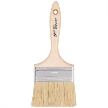 4″ White Flat Pastry Brush