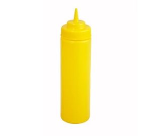 Wide-Mouth Squeeze Bottle, 24oz YELLOW