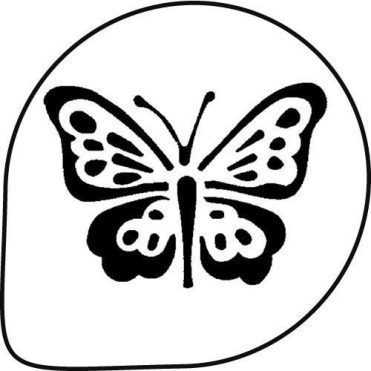 Plastic mask for decoration butterfly