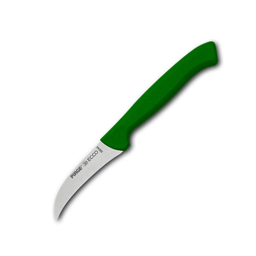 Peeling Knife, 7,5cm, Green handle