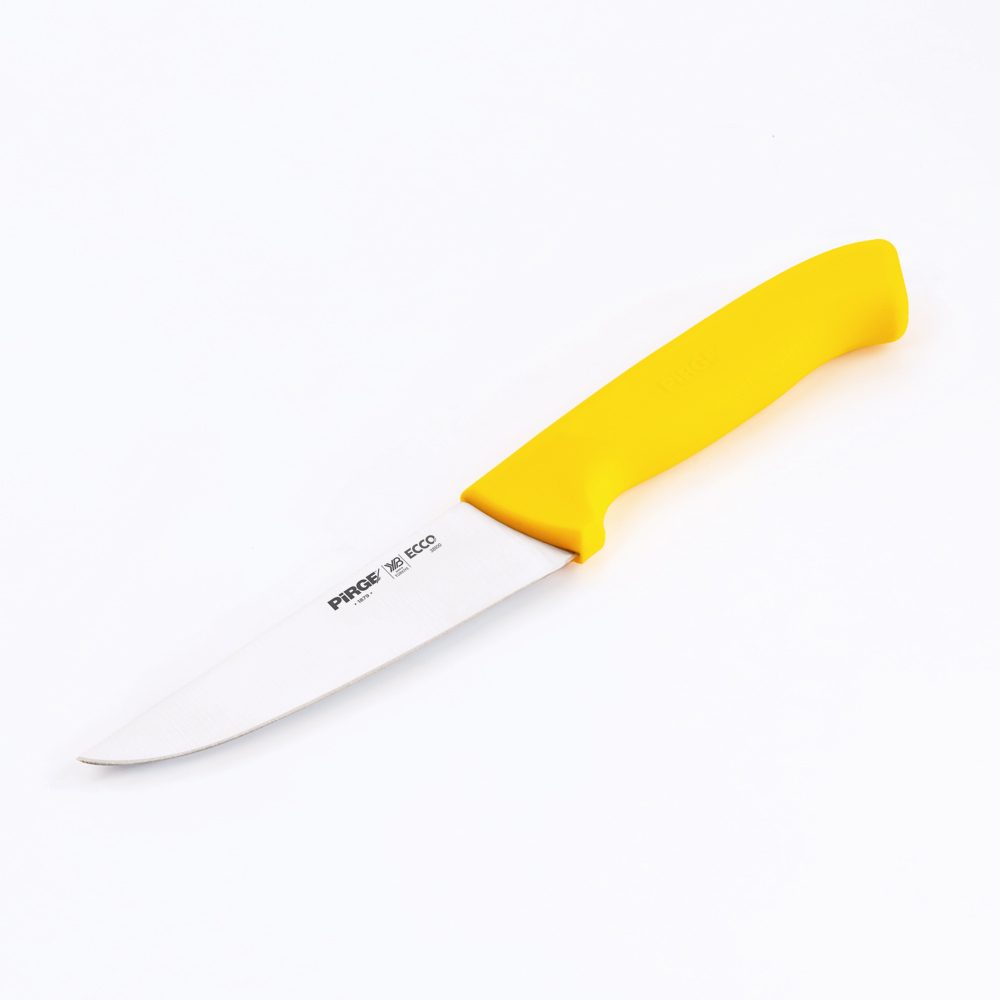 Butcher Knife, 12,5cm, Yellow handle